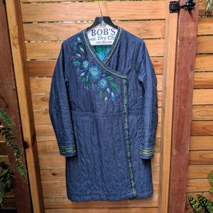 Gurun Sjoden M quilted coat. Cotton and viscose